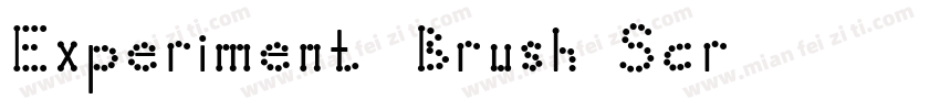 Experiment Brush Scr字体转换